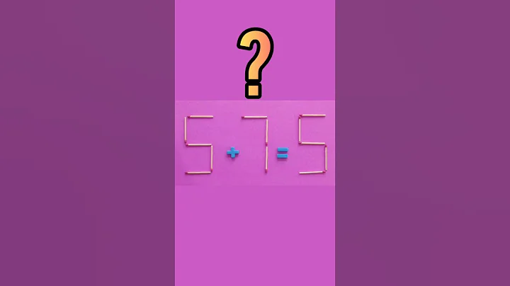 Turn the wrong equation into correct | Matchstick puzzle 5+7=5 #puzzles #riddles #matches