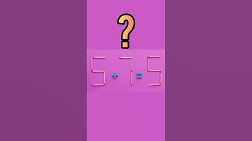 Turn the wrong equation into correct | Matchstick puzzle 5+7=5 #puzzles #riddles #matches
