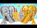 私たちは素晴らしい人形の家を作ります | 金対銀チャレンジ Candy DO