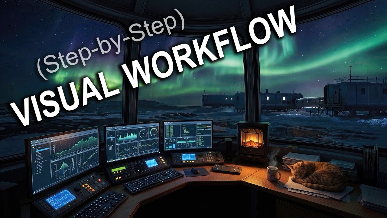 My Complete Visual Process for Long Ambient Sleep Videos (Step-by-Step Guide) - Aurora Lights Scene