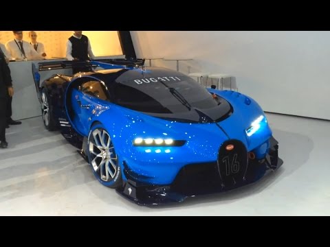 Bugatti Vision GT – real car start up, revving, moving