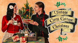 A COZY COTTAGE CHRISTMAS | Vintage Holiday Decor DIY | Cottagecore Christmas Baking ‍