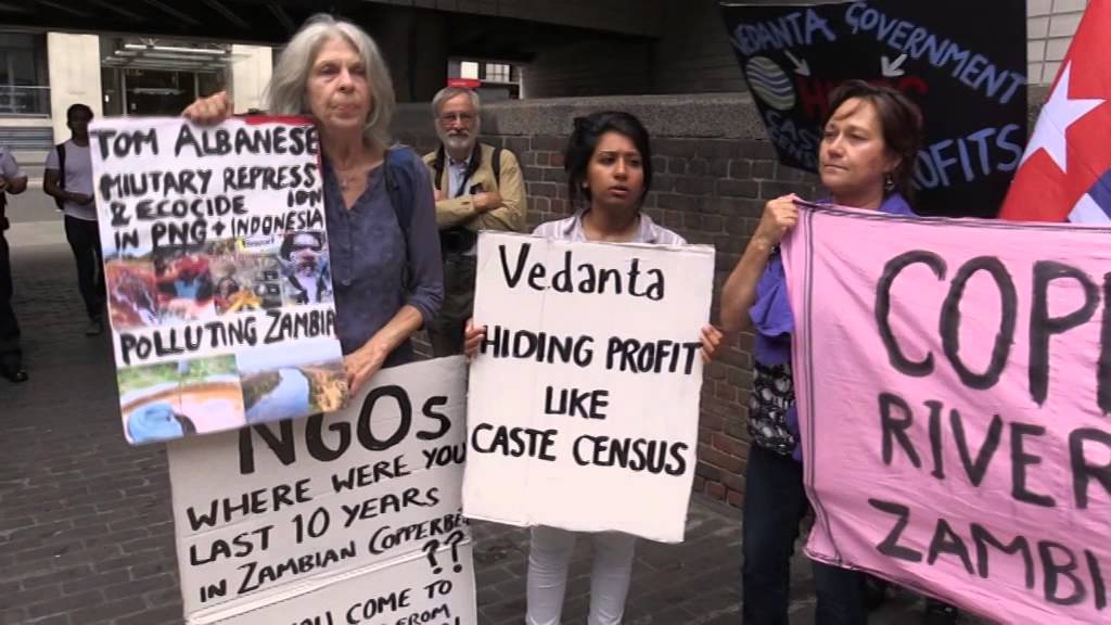 Foil Vedanta protest at Vedanta AGM, London, 2015