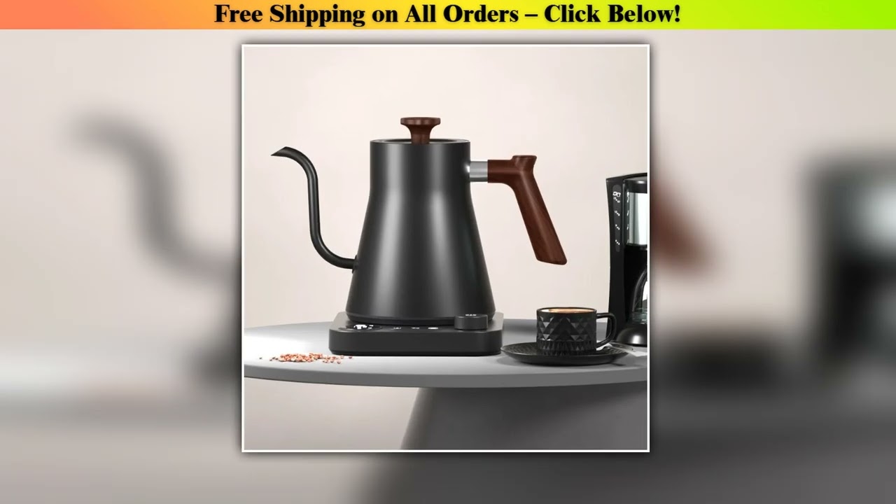 1200W Intelligent Constant Temperature Electric Kettle Hand Brewed Coffee Pot Gooseneck Pot Used
