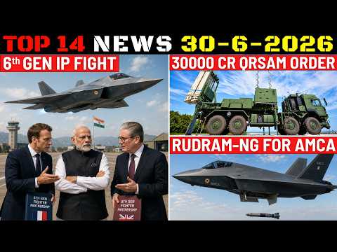 Indian Defence Updates : 6th Gen IP Fight,Rudram-NG for AMCA,QRSAM Order,Baaz Drone Strike Battalion