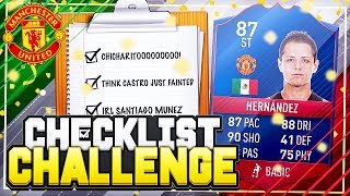 FIFA 17 CHECKLIST CHALLENGE! - MANCHESTER UNITED CHICHARITO! - RETRO HERNANDEZ SQUAD BUILDER
