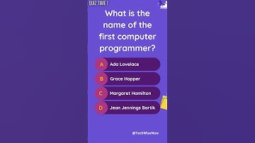 🖥️ Who was the First Computer Programmer? | Ada Lovelace 👩‍💻 #gk #quiz
