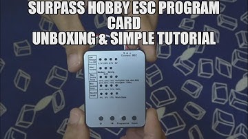 SURPASS HOBBY RC Program Card Unboxing & Simple Tutorial