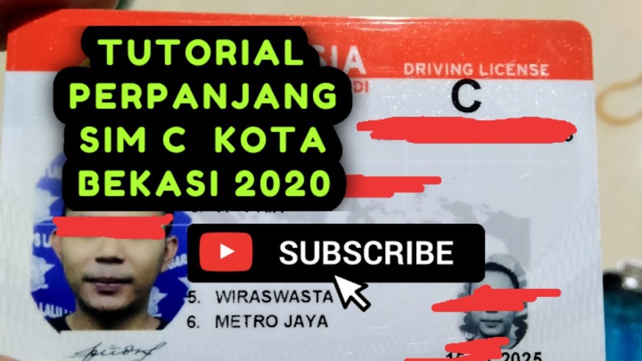 TUTORIAL PERPANJANG SIM KOTA BEKASI 2020 
