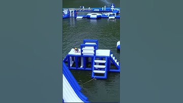 Customized Inflatable Water Park #inflatables #inflatable #trampoline #slide #bouncer #jumping