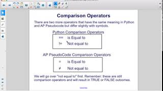 CSP Unit2 Comparison Operators Pt 2
