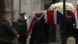 Guests arrive at St Paul's to mourn Thatcher