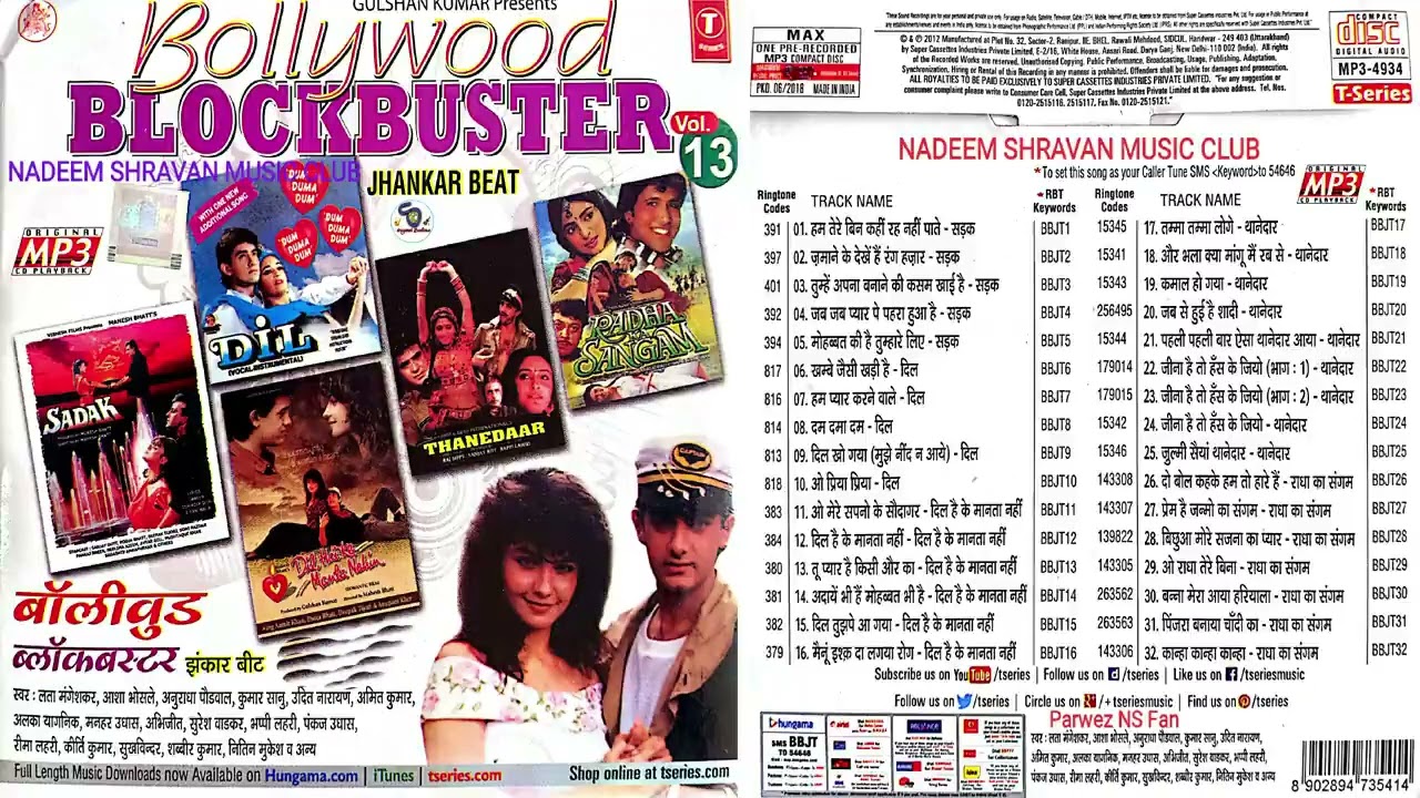 Bollywood Blockbuster Vol 13 With Jhankar Beat  Kumar Sanu AnuradhaAlka UditSonuAbhijeet