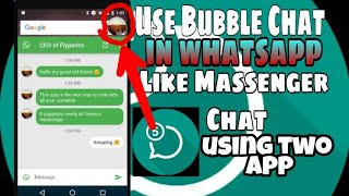 Use Bubble chat in Whatsapp like facebook massenger .❤(urdu/Hindi) screenshot 4