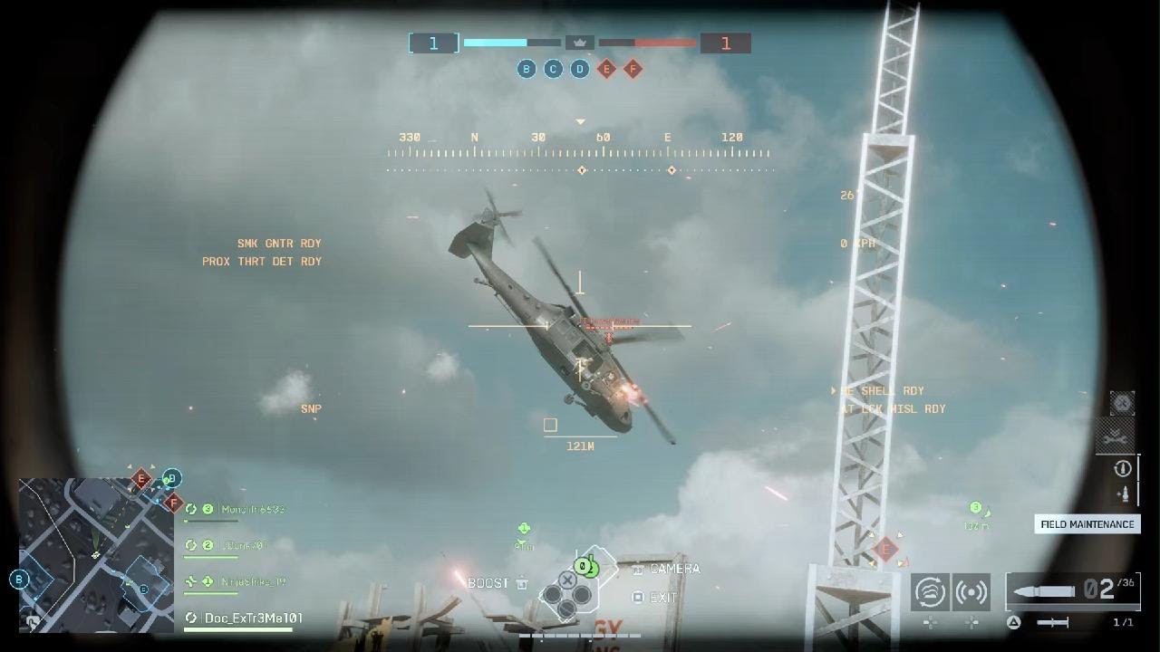 Battlefield 6 4 Quad Tank to Heli