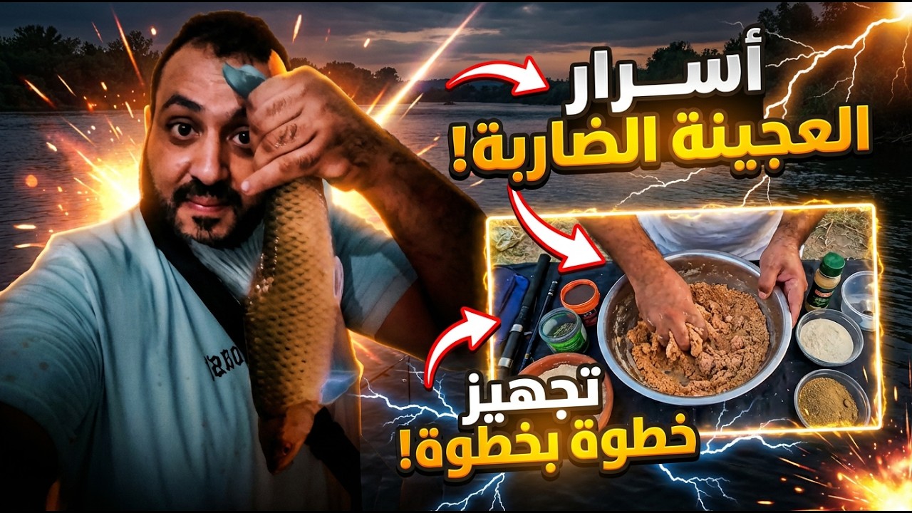 سر العجينة الضاربة 🎣 أول وصفة مضمونة 100% لصيد السمك#خيمةوصنارة #fishing