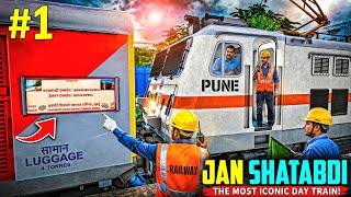 Monsoon TRAIN Ride in Madgaon JANSHATABDI Express || IR-MSTS PC GamePlay