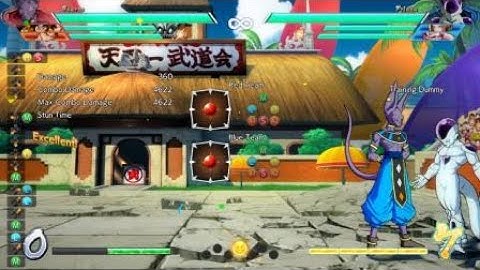 Beerus combo w/ gohan and yamcha assist 4622 dmg