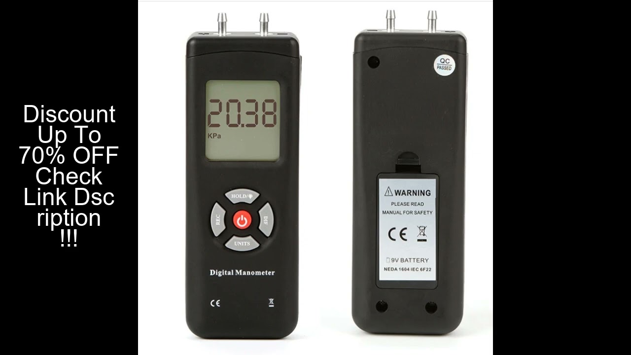 2Psi /5Psi /10Psi Digital Manometer LCD Differential Air Pressure Meter LCD Digital Differential Gau