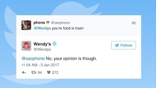 Celebrity Wendy's Roasts Twitter Users Profile