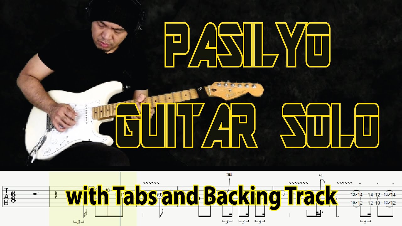 Sunkissed Lola PASILYO Guitar Solo with Tabs and Backing Track by Alvin De Leon