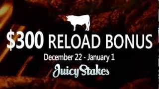 Juicy Stakes Poker $300 Christmas Reload Bonus screenshot 5
