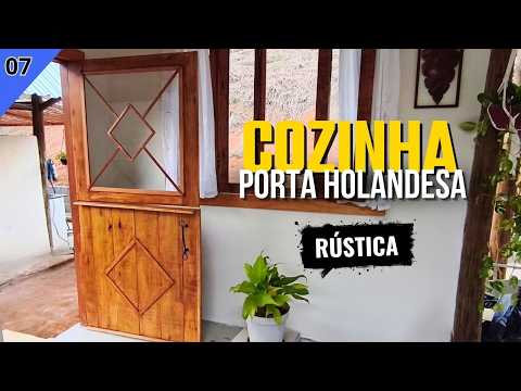 We built a rustic Dutch door and it turned out beautiful!