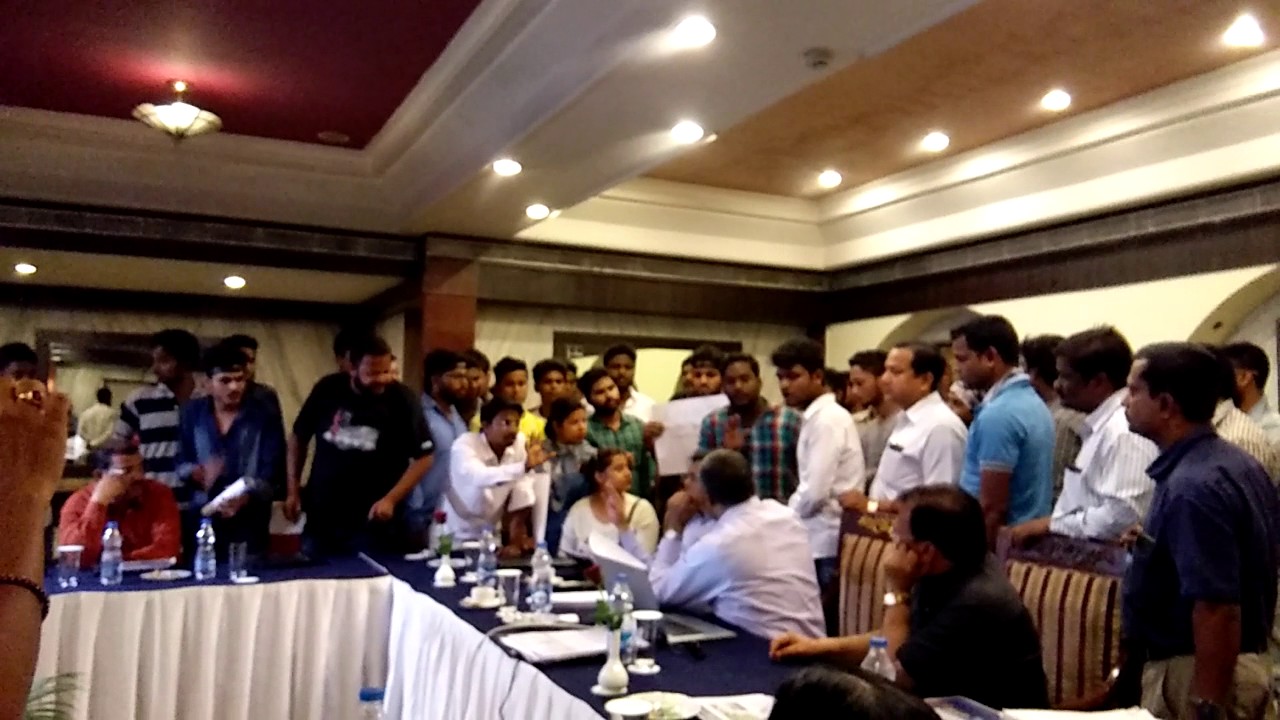 AOBSA MEMBER'S Protest against BPUT VC in New Marion Hotel