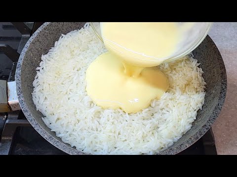 Бабушка научила! Просто добавьте сгущенку в рис! Мало кто знает этот секрет!