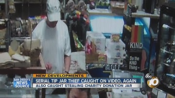 Serial tip jar thief caught on video, again
