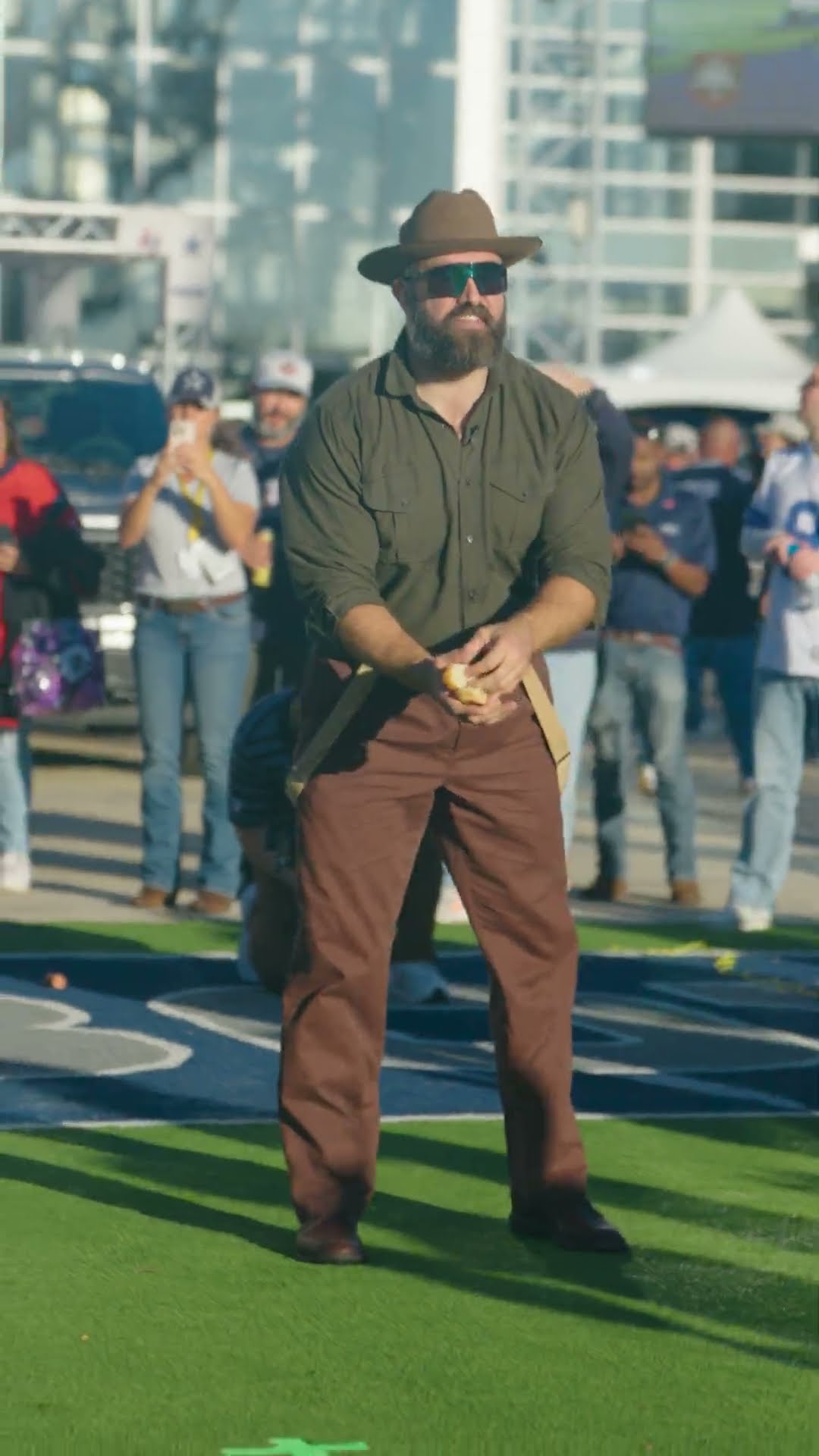 We tried to break THREE World Records in ONE hour with Jason Kelce ??? @NFL