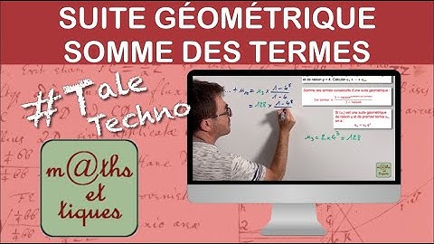 Calculer la somme des termes d