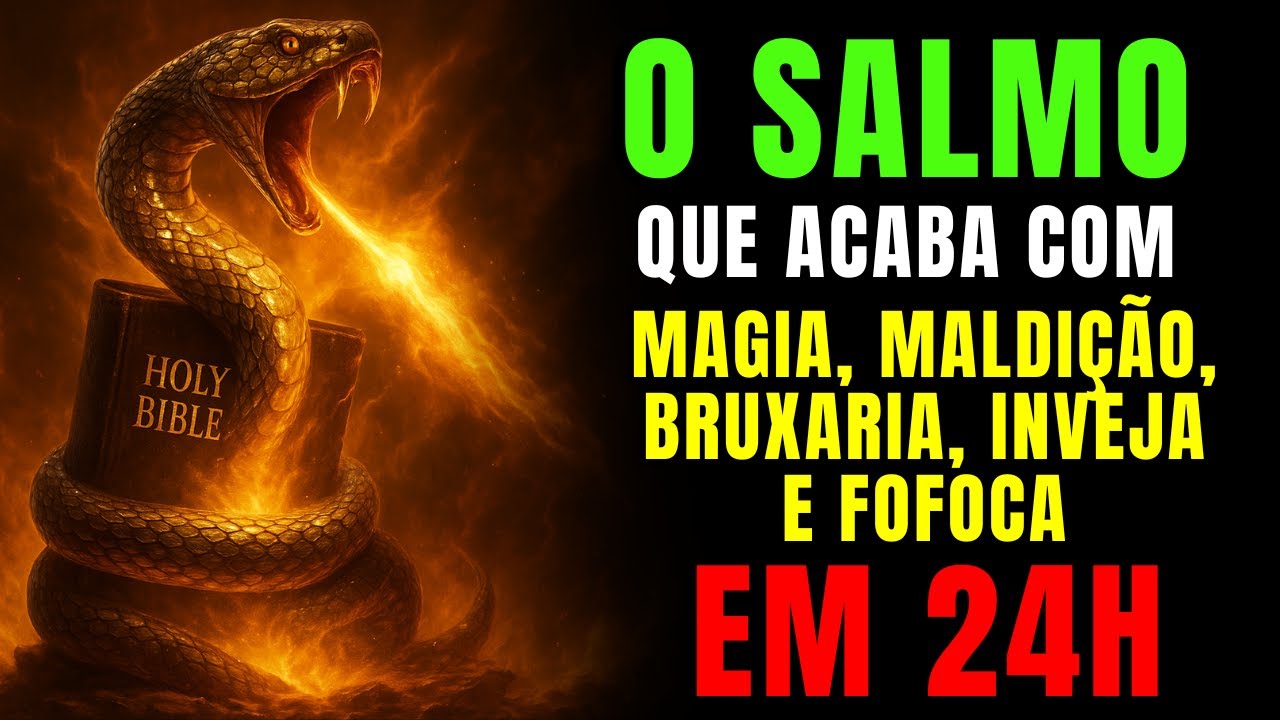 SALMO 70 - CONTRA TODO TIPO DE MAGIA, MALDIÇÃO, BRUXARIA, INVEJA E FOFOCA.