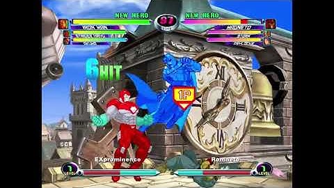 MvC2: EX Prominence - Iron Man/Strider 200% Sequence (1-player Mode for 46 sec) .:3.31.23:.