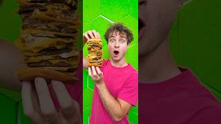 How Many Bites To Finish a Burger?🤯🔥#challenge#shorts