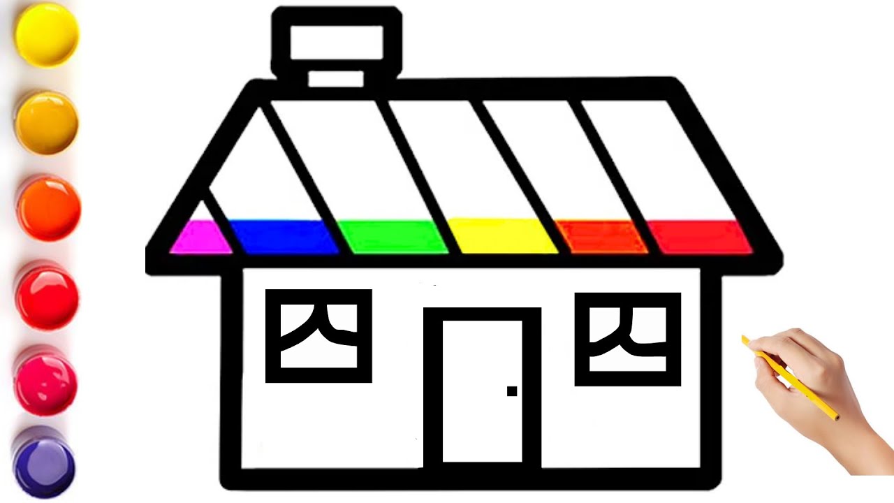 How To Draw A Easy House Easy Drawing Painting Of A House Step By how-to-draw-a-easy-house-easy-drawing-painting-of-a-house-step-by