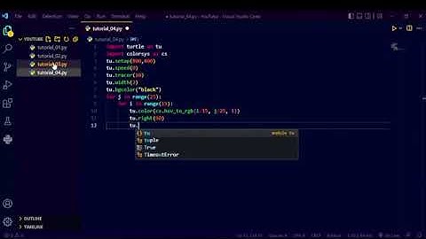 Pythonda qrafik dizayn 3 #python #vscode #coding #graphicdesign #turtle #pythontutorial #programming