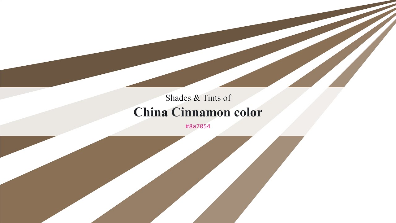 Shades & Tints of China Cinnamon color 