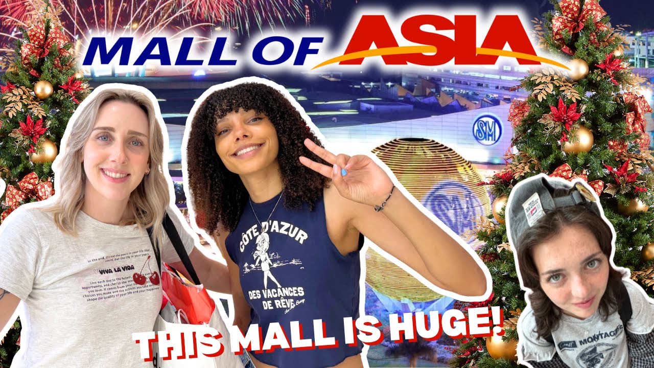 FIRST TIME at the Largest Mall in the Philippines 🇵🇭 | Christmas at Mall of Asia