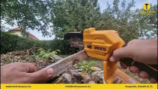 INGCO Akkus láncfűrész - teszt