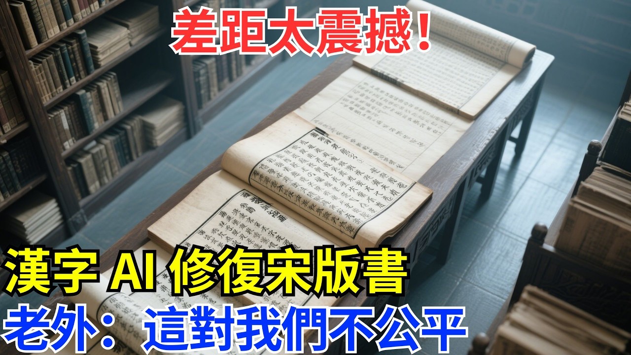 漢字真能千年不斷代？浙江圖書館用AI修復宋代刻本，98%文字今人可讀，而同期拉丁文手稿需專家破譯——老外：這不公平！#基建 #科技 #科普 #奇跡 #世界奇跡 #基建狂魔