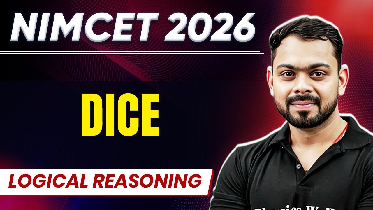 NIMCET 2026 Dice| Logical Reasoning | NIMCET 2026 | PW NIMCET #pwnimcet #nimcet