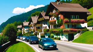 การขับรถในสวิตเซอร์แลนด์ _Brienz ถึง Lauterbrunnen | มุมมองด้านข้างถนนสวิสที่น่าทึ่ง
