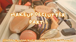 My Makeup Collection Declutter | Part 1 | Face Products &amp; Eye Products