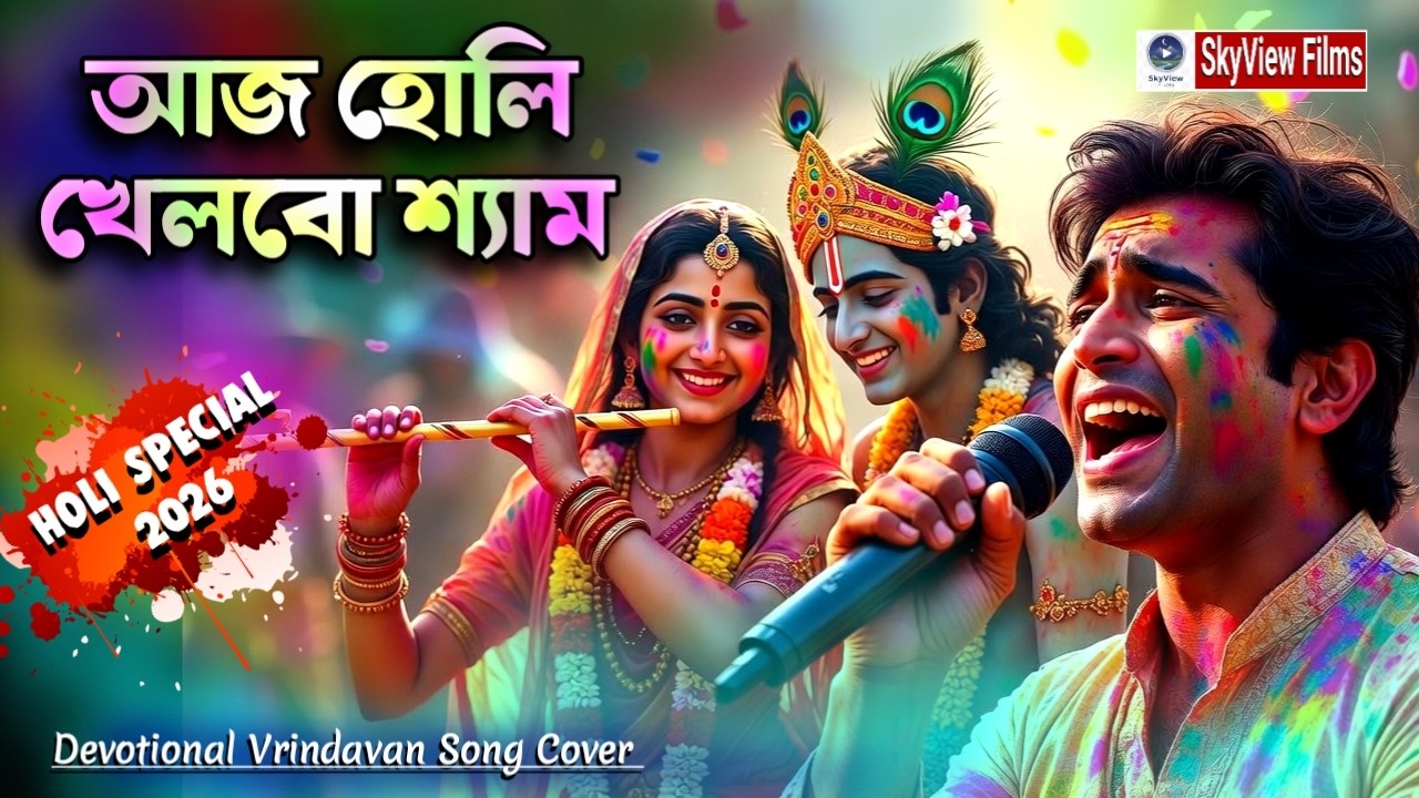 আজ হোলি খেলবো শ্যাম||হোলি স্পেশাল ২০২৬||রাধা কৃষ্ণ ভক্তিগীতি||Vrindavan Holi Song Cover||Aaj Holi