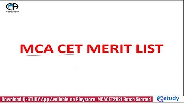 MCA CAP PROCESS - Provisional Merit List Displayed