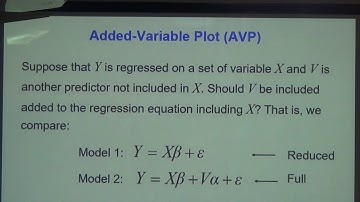 Dr. Rahmatullah Imon - Lecture04: Variable Selection and Model Building