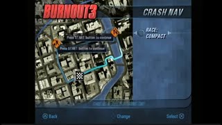 Burnout 3 Beta PS2 Demo Crash Nav