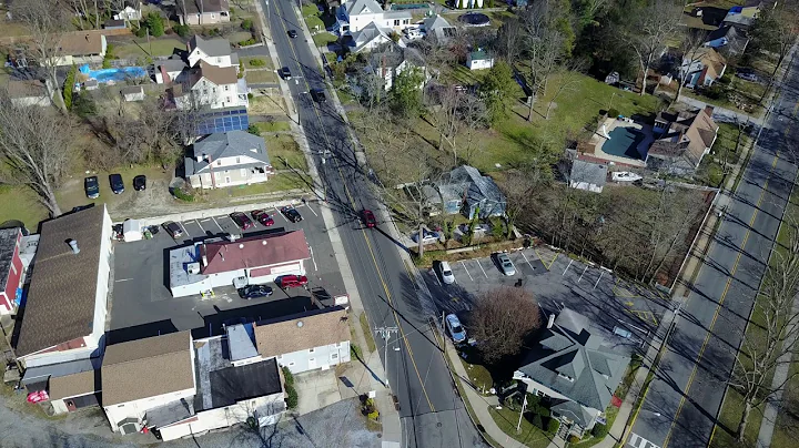 Pitman Drone: Alcyon Lake down Holly Ave