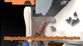 Why does your cone crusher stop every time it hits tramp iron, while mine just keeps going#mining